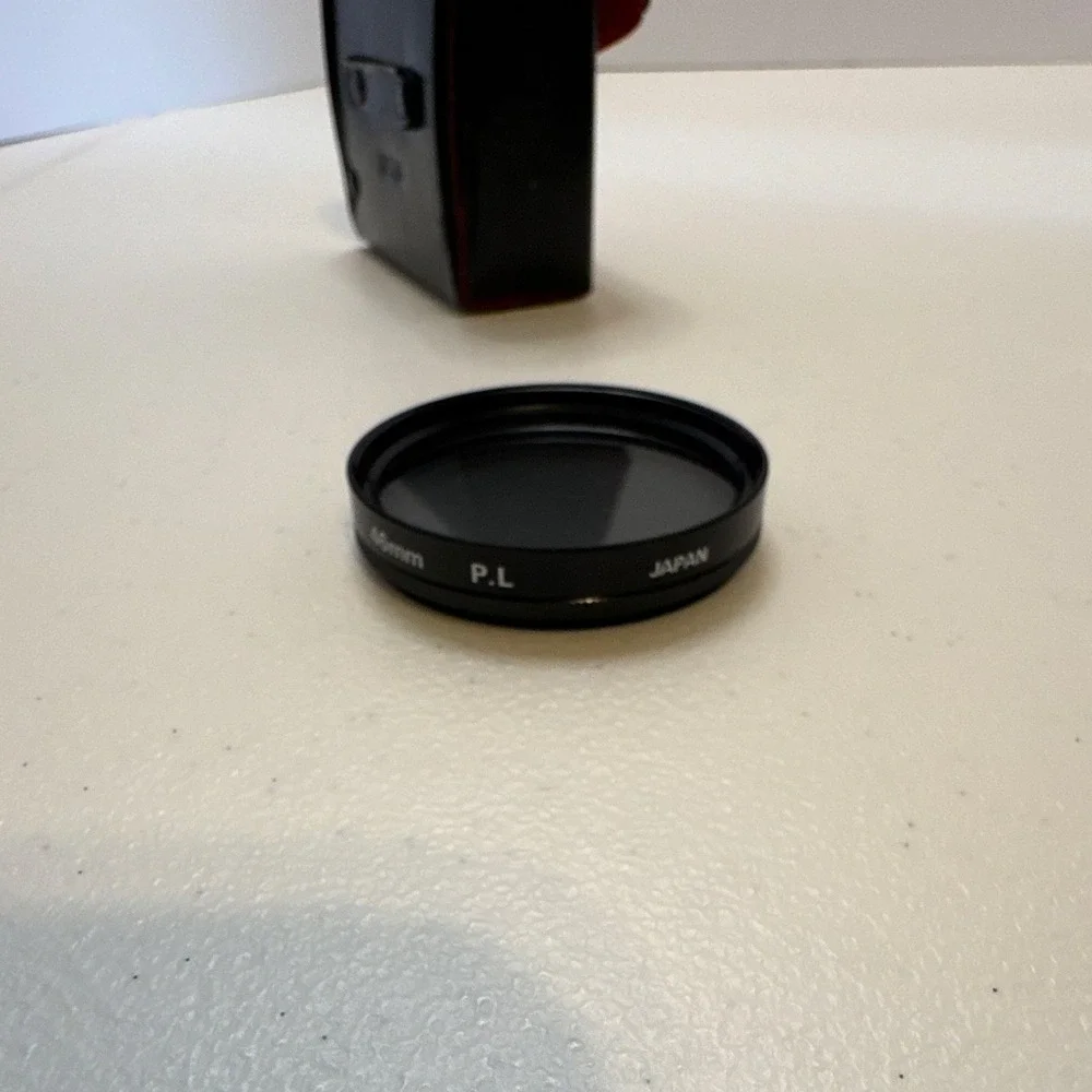 Crystal-Optics 46mm Circular Polarizer P.L Camera Lens Filter Black Japan